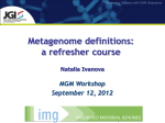 18. Introduction to Metagenomes