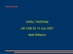 Viral tropism - UK-CAB