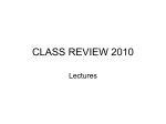 class review 2010 - College of Natural Resources