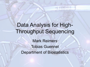 Data Analysis for High-Throughput Sequencing