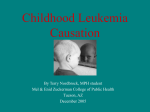 PowerPoint Presentation - Etiology of childhood leukemia