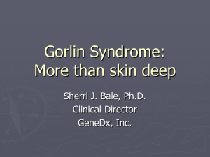 The PTCH gene and Gorlin Syndrome