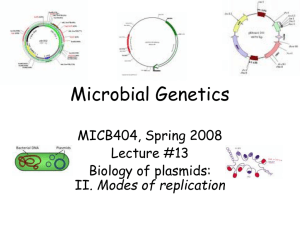 Microbial Genetics - University of Montana