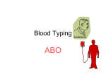 Blood Typing - Hudson City School District