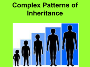 Complex Patterns of Inheritance