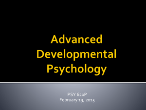 Advanced Developmental Psychology