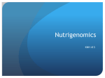 Nutrigenomics