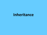 Inheritance - Thornapple Kellogg High School