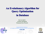 An Evolutionary Algorithm for Query Optimization