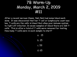 7B Warm-Up Monday, November 10, 2008 #25