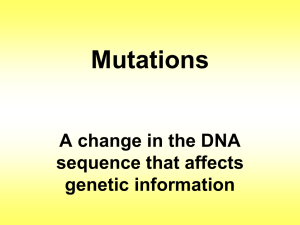 Mutations - Lakeland Regional High School / Overview