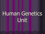 Human Genetics Unit - Delsea Regional High School