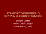 Evolutionary Computation: A New Way to Search for Solutions