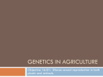 Genetics in Agriculture