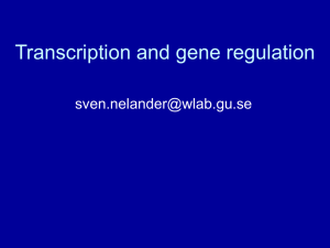 Biology of the Transcriptome