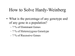 How to Solve Hardy-Weinberg