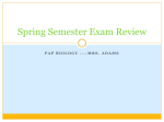 Spring Semester Exam Review