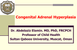 Congenital Adrenal Hyperplasia