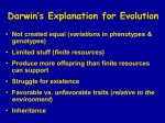 Inheritance What Were The Two Ideas Lacking in Darwin`s Natural