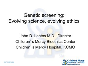 Ethical issues in personalized genomics