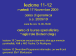 lezione 11-12 martedì 17 Novembre 2009