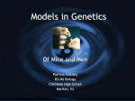 Models in Genetics - Cherokee High School