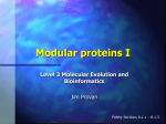 Modular proteins I