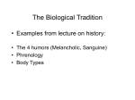 The Biological Tradition: The Nature versus Nurture