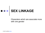 Powerpoint Presentation: Sex Linkage