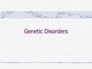 Genetic Disorders