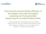 Improving the photosynthetic efficiency of microalgae