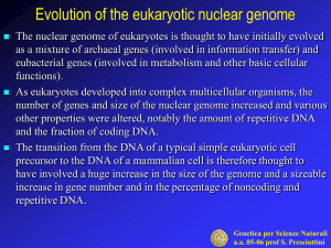 Genetica per Scienze Naturali aa 05