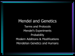 Mendel and Genetics