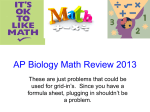 Math review ppt