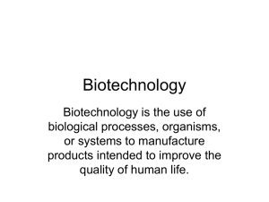 Genetic Technology - Solon City Schools