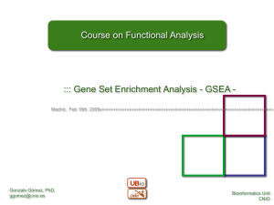 GSEA - Bioinformatics Unit