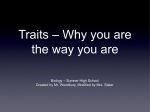 6.1 Introduction to Traits PPT traits_intro