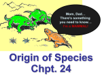 Lecture Chpt. 24 Evolutn Show 5 Origin Species