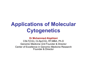 Applications of Molecular Cytogenetics