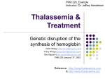 Thalassemia & Treatment