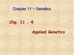 4 Applied Genetics
