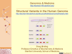 Structural Variants in the Human Genome