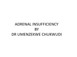 ADRENAL INSUFFICIENCY BY DR UMENZEKWE CHUKWUDI