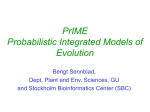 speciation - Stockholm Bioinformatics Center