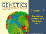 third and last of Chapter 17, Molecular Evolution and Population