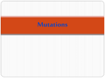 Mutation Notes - West Branch Schools