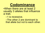 Codominance - SchoolRack