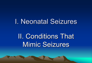 Neonatal Seizures