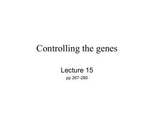 Controlling the genes