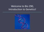 Bio290-01-Introduction+Mendelian Genetcs